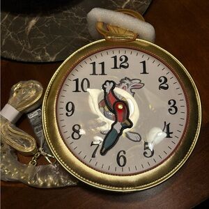 Alice in wonderland white rabbit pocket watch loungefly